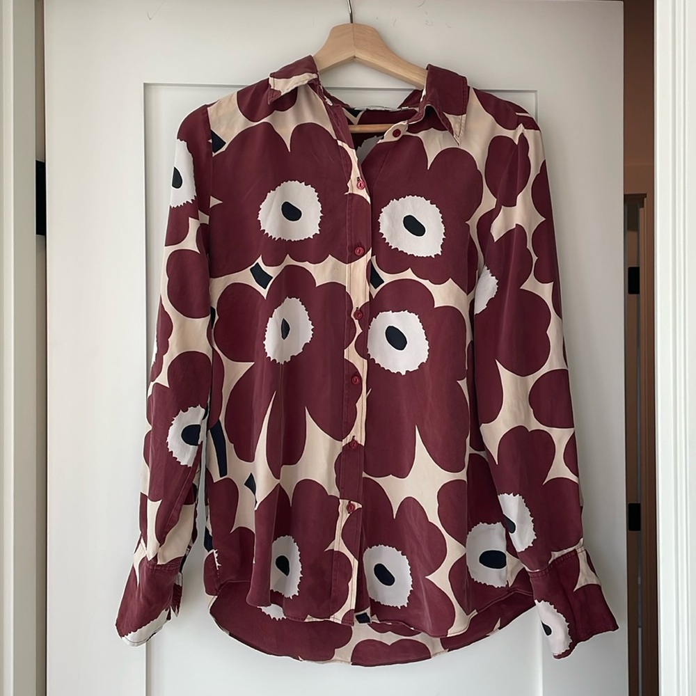 Marimekko Silk Blouse (M)
